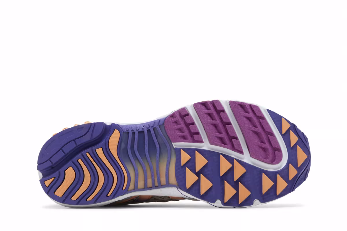 White Mountaineering x Saucony Grid Web Purple Orange, view 5