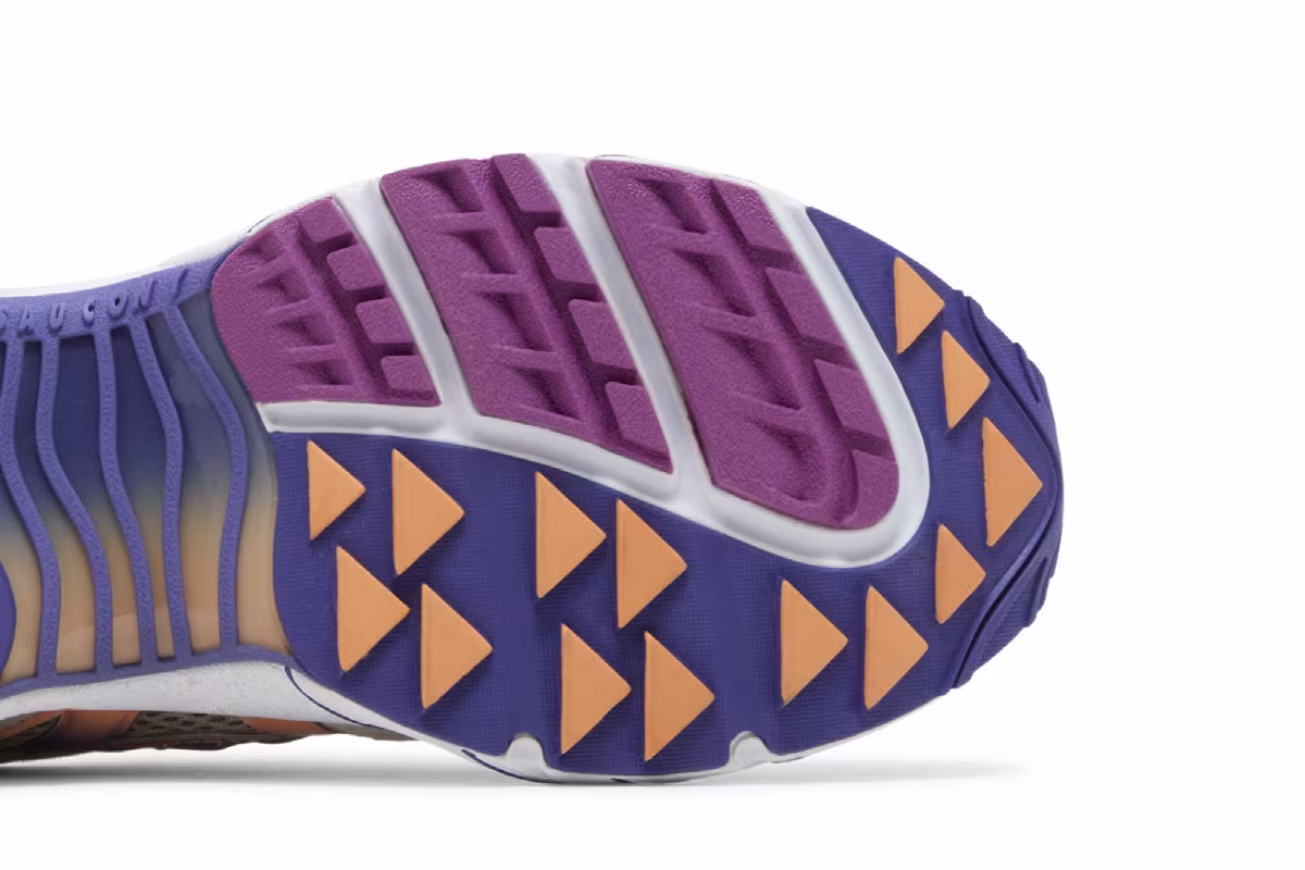 White Mountaineering x Saucony Grid Web Purple Orange, view 6