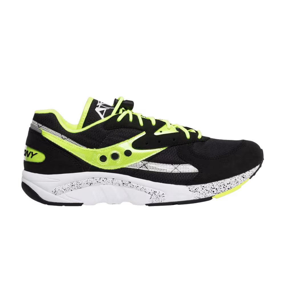 Saucony Aya Black Lime Green