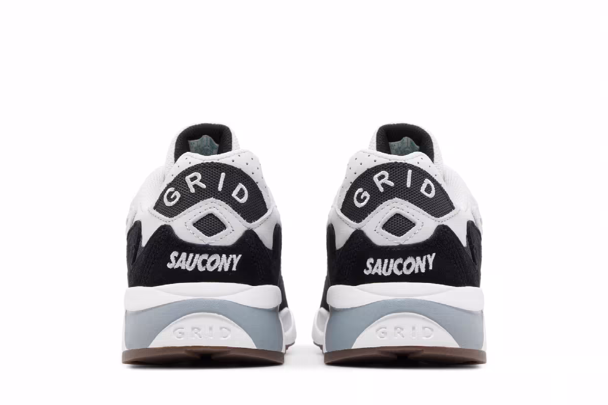 Saucony Grid Shadow 2 Grey White Black, view 7