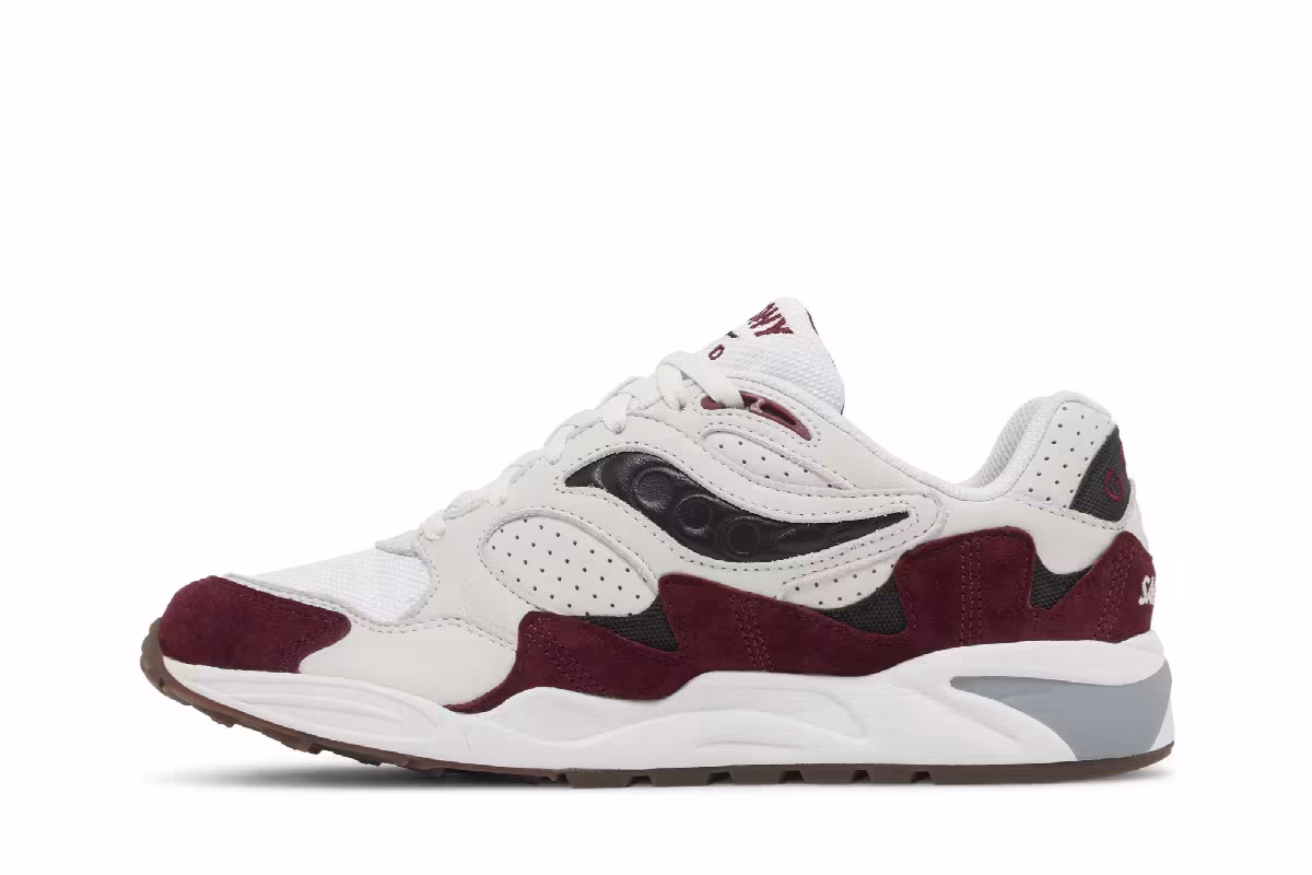 Saucony Grid Shadow 2 White Red, view 4