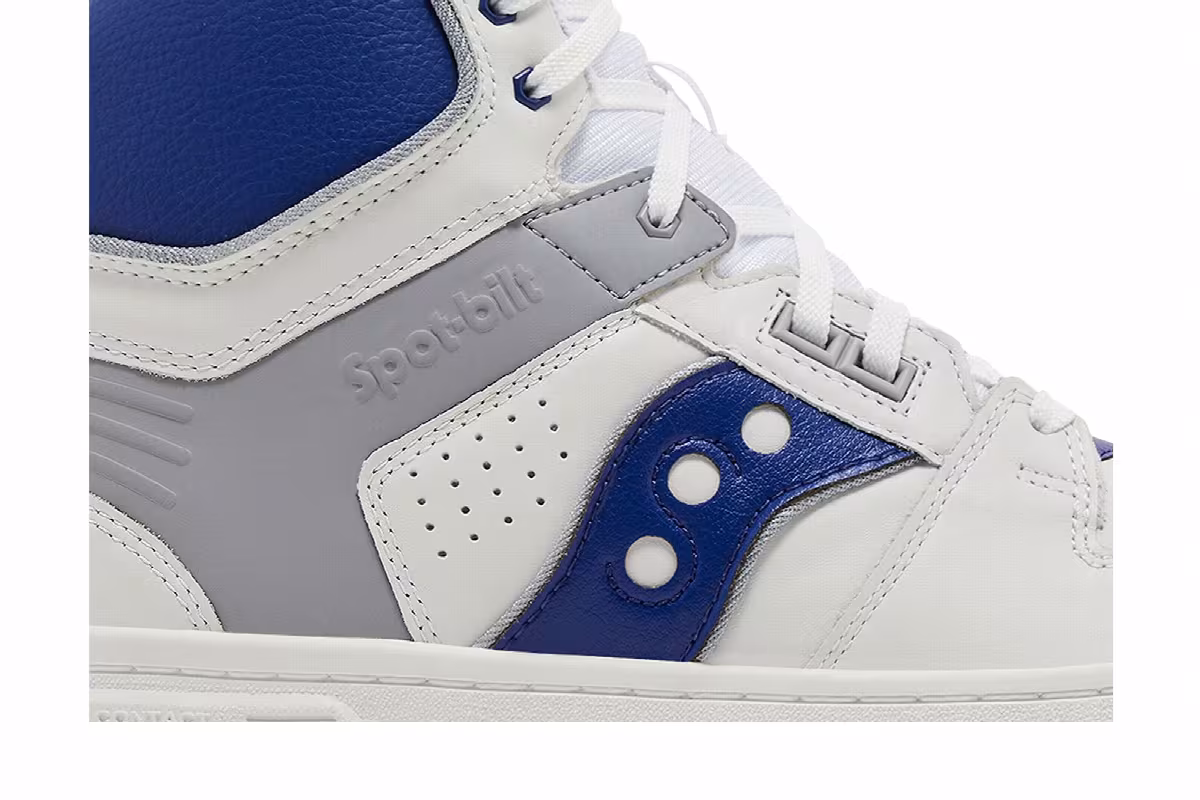 Saucony Spot-Bilt Sonic High White Royal, view 3