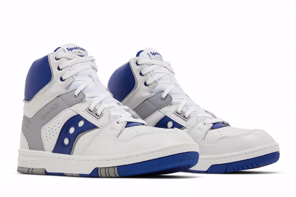 Saucony Spot-Bilt Sonic High White Royal, view 9