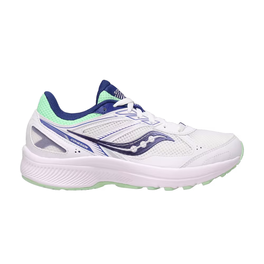 Saucony Women's Cohesion 14 White Navy Mint