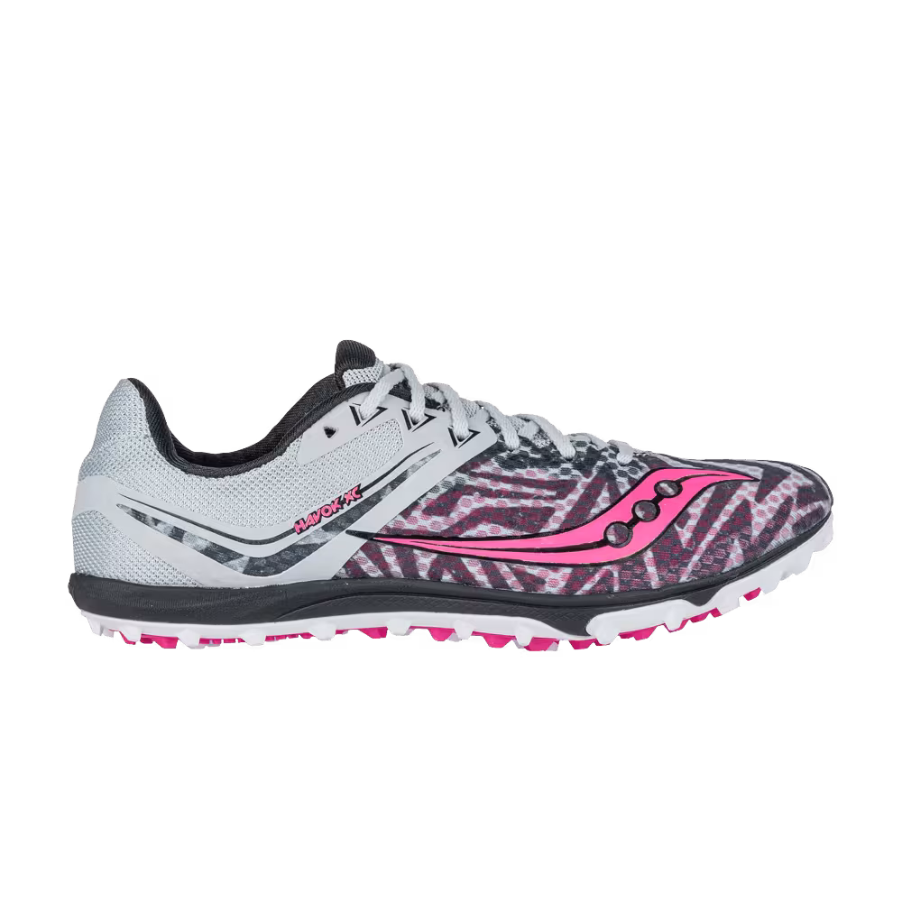 Saucony Women's Havok XC Flat Silver Pink