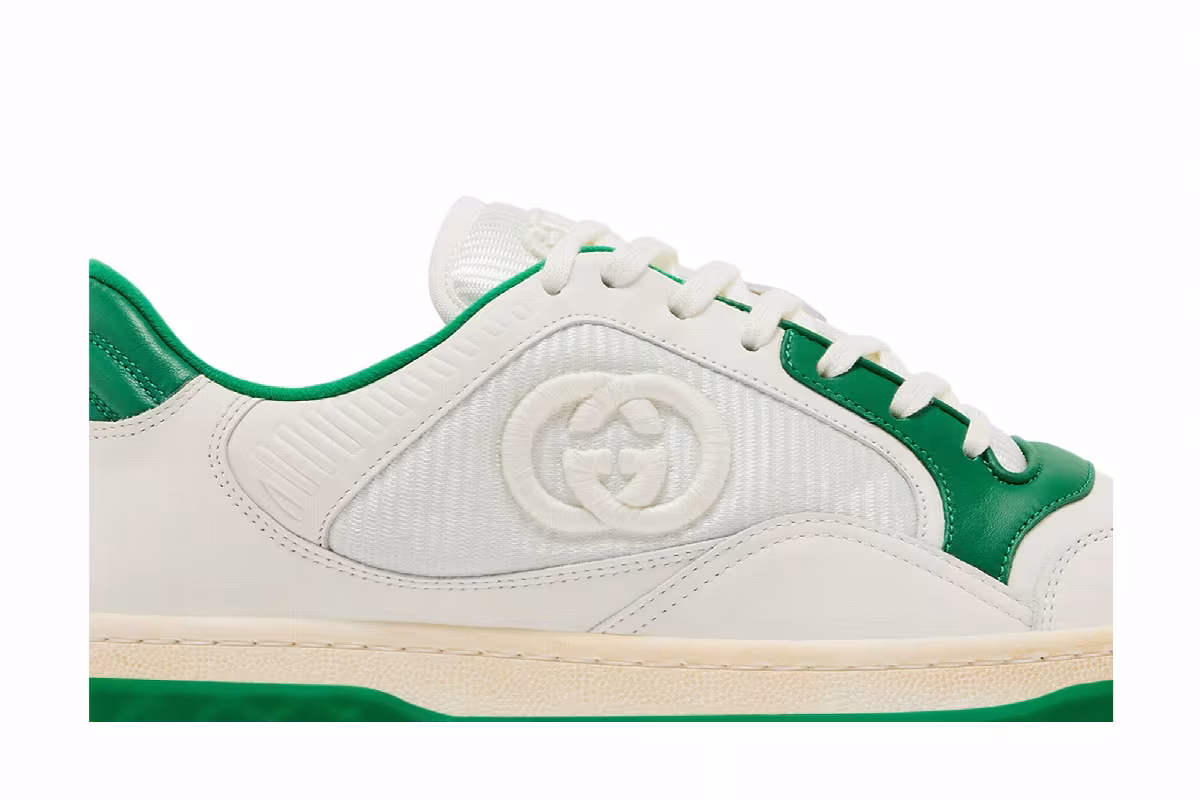 Gucci MAC80 Sneaker Off White Green, view 3
