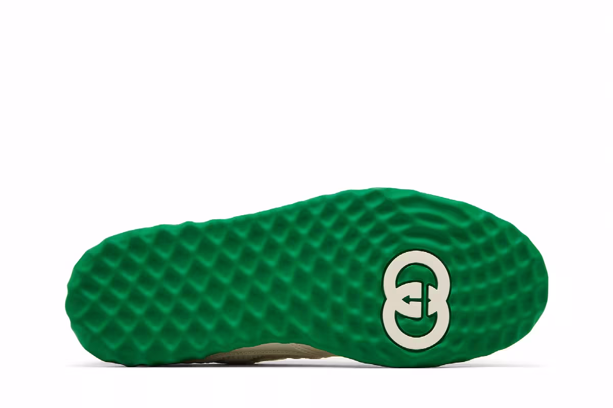 Gucci MAC80 Sneaker Off White Green, view 5