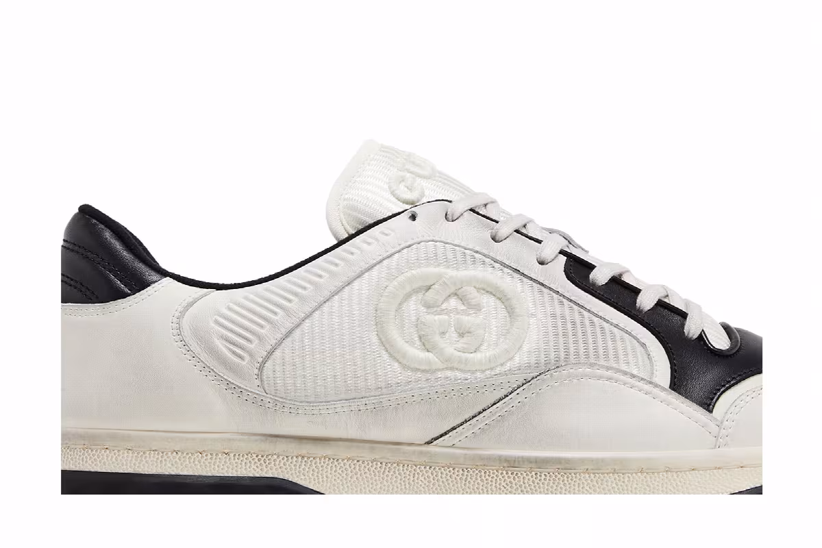 Gucci MAC80 Sneaker Off White Black, view 3