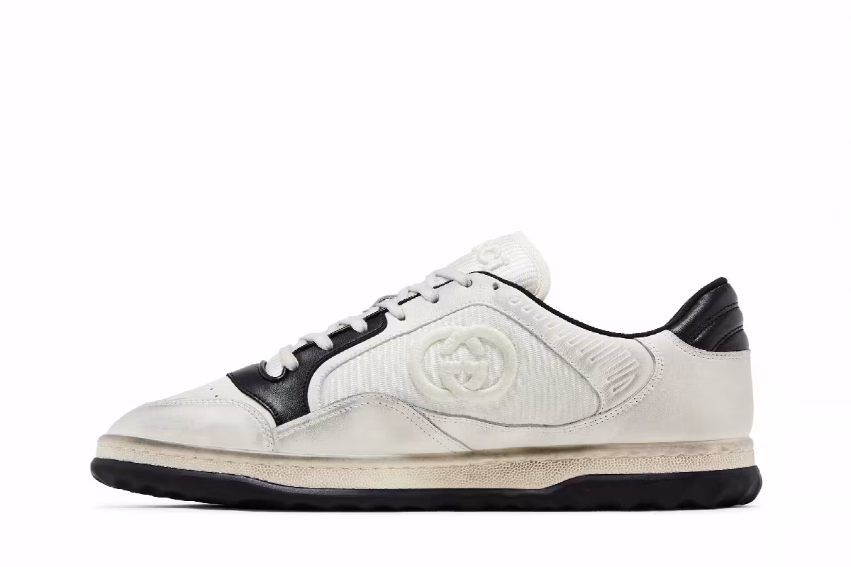 Gucci MAC80 Sneaker Off White Black, view 4