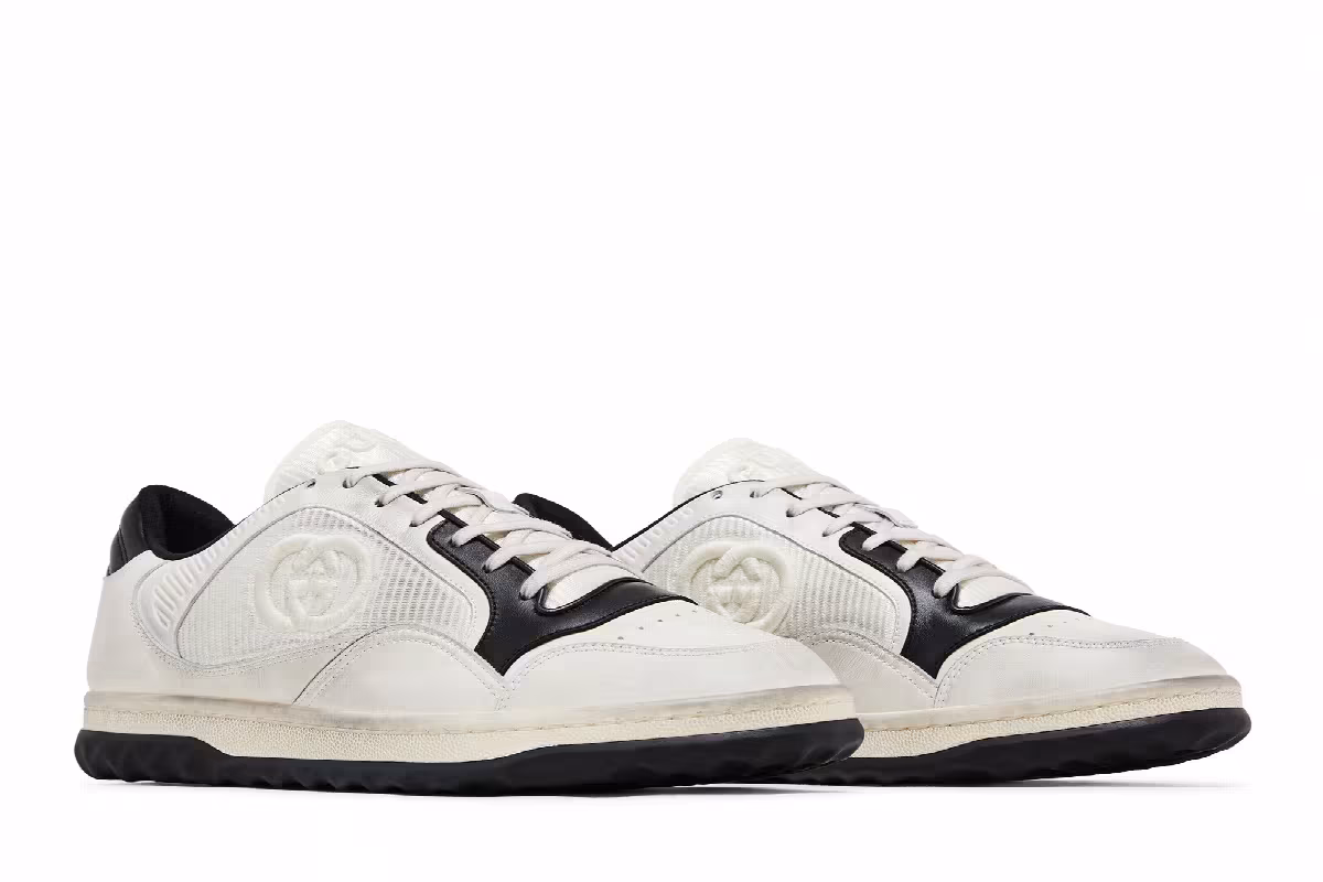Gucci MAC80 Sneaker Off White Black, view 9