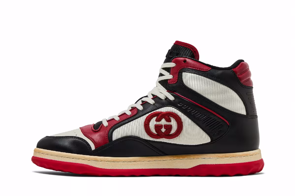 Gucci MAC80 High Black White Red, view 4