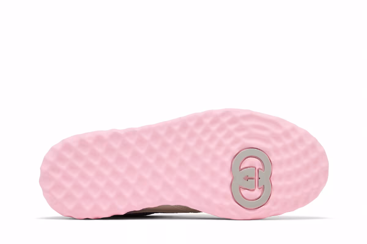 Gucci Women's MAC80 Sneaker Off White Grey Pink, view 5
