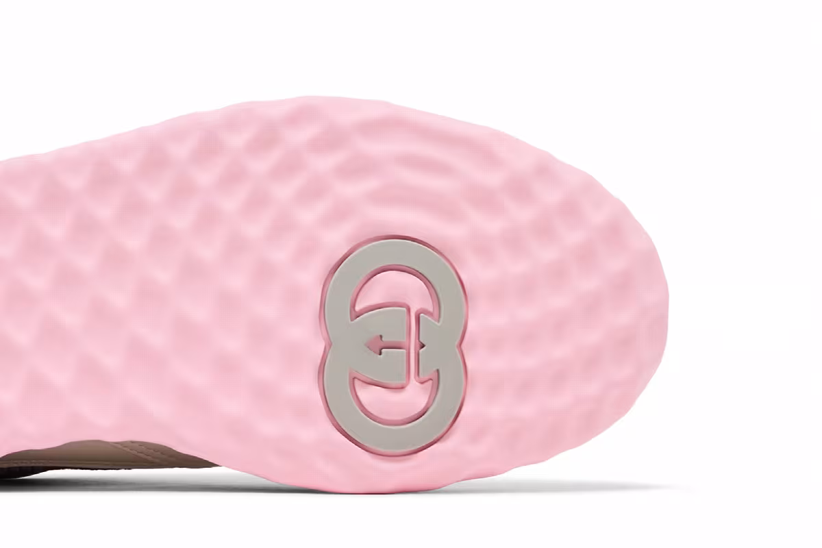 Gucci Women's MAC80 Sneaker Off White Grey Pink, view 6