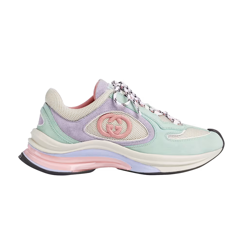 Gucci Women's Run Sneaker Turquoise Lilac