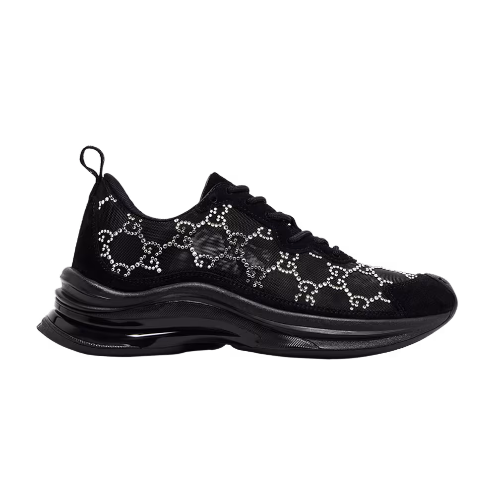 Gucci Women's Run Sneaker GG Crystal - Black