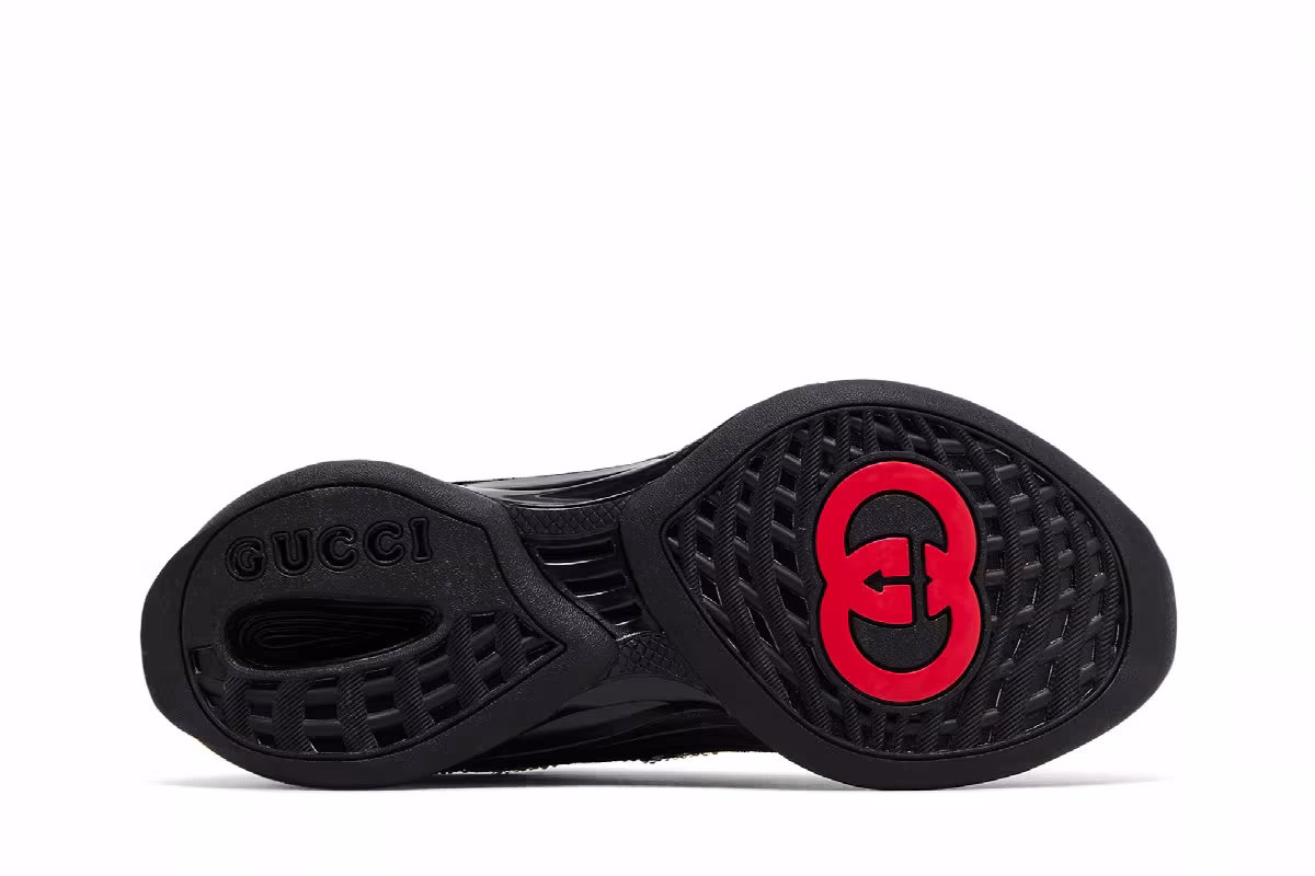 Gucci Women's Run Sneaker GG Crystal - Black, view 5