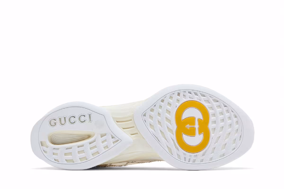 Gucci Women's Run Sneaker GG Crystal - White, view 5