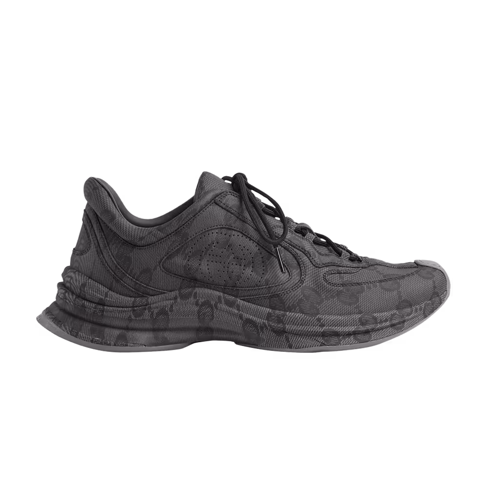 Gucci Run Sneaker GG Water Transfer Print - Black