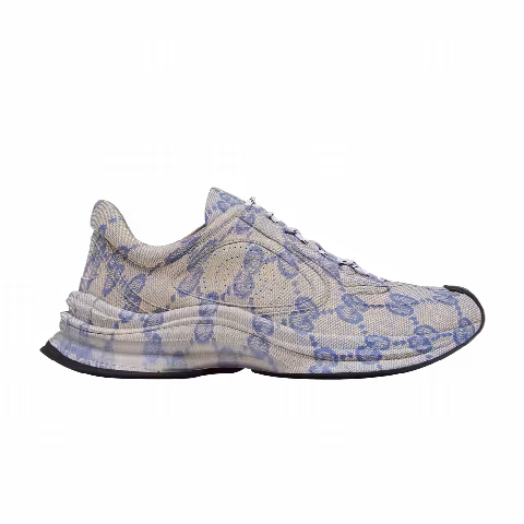 Gucci Wmns Run Sneaker 'Beige Blue Monogram'