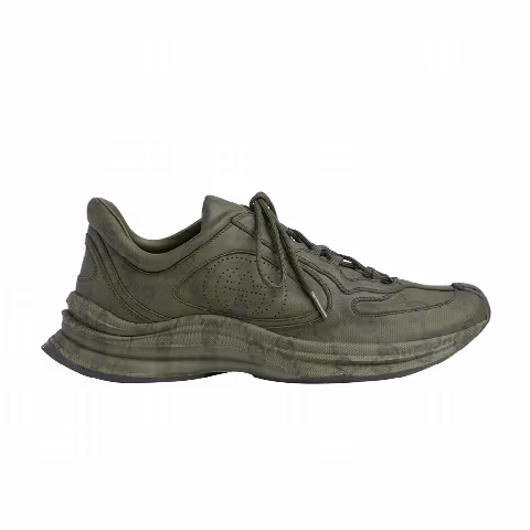 Gucci Run Sneaker 'GG Water Transfer Print - Green'
