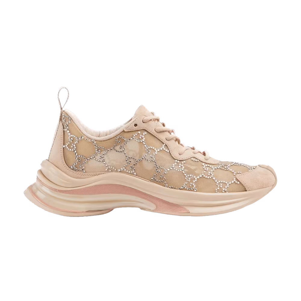 Gucci Women's Run Sneaker GG Crystal - Light Powder