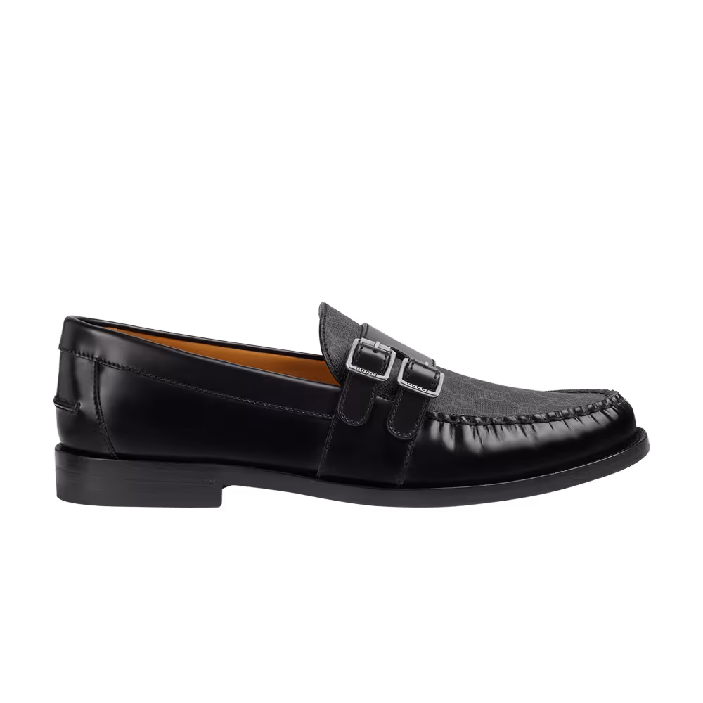 Gucci Buckle Loafer GG Monogram - Black