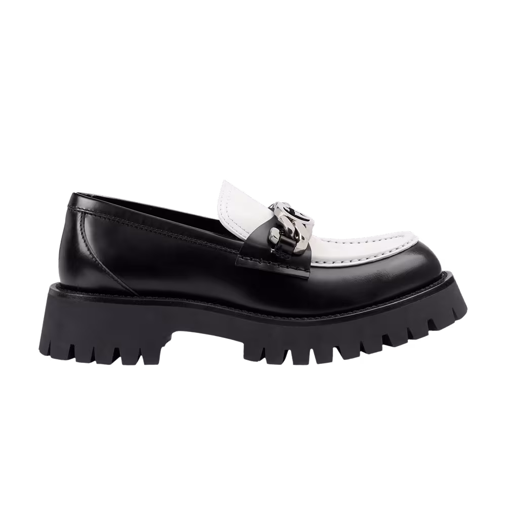 Gucci Women's Loafer Interlocking G - Black Off White
