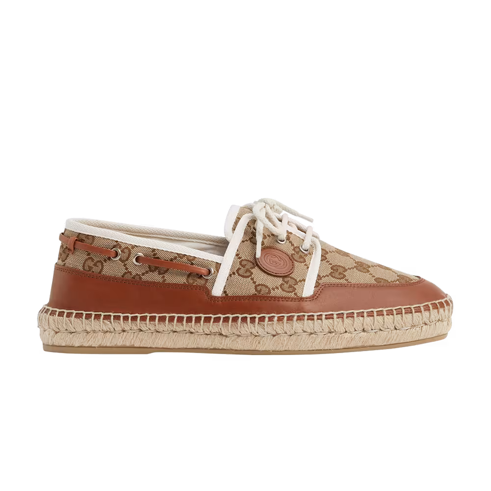 Gucci Loafer Espadrilles Beige Monogram