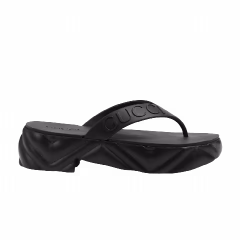 Gucci Wmns Thong Platform Sandal 'Black'