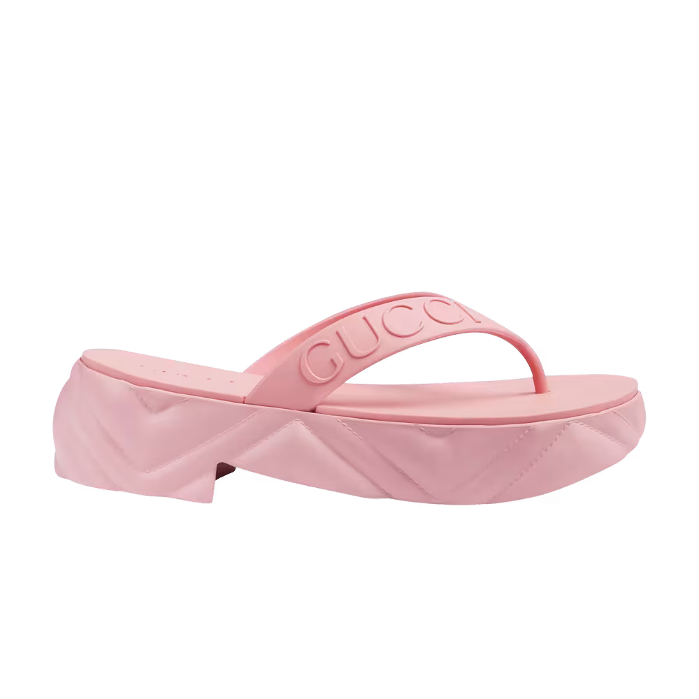 Gucci Women's Thong Platform Sandal Pink