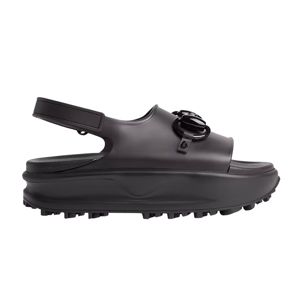 Gucci Women's Horsebit Flatform Sandal Black