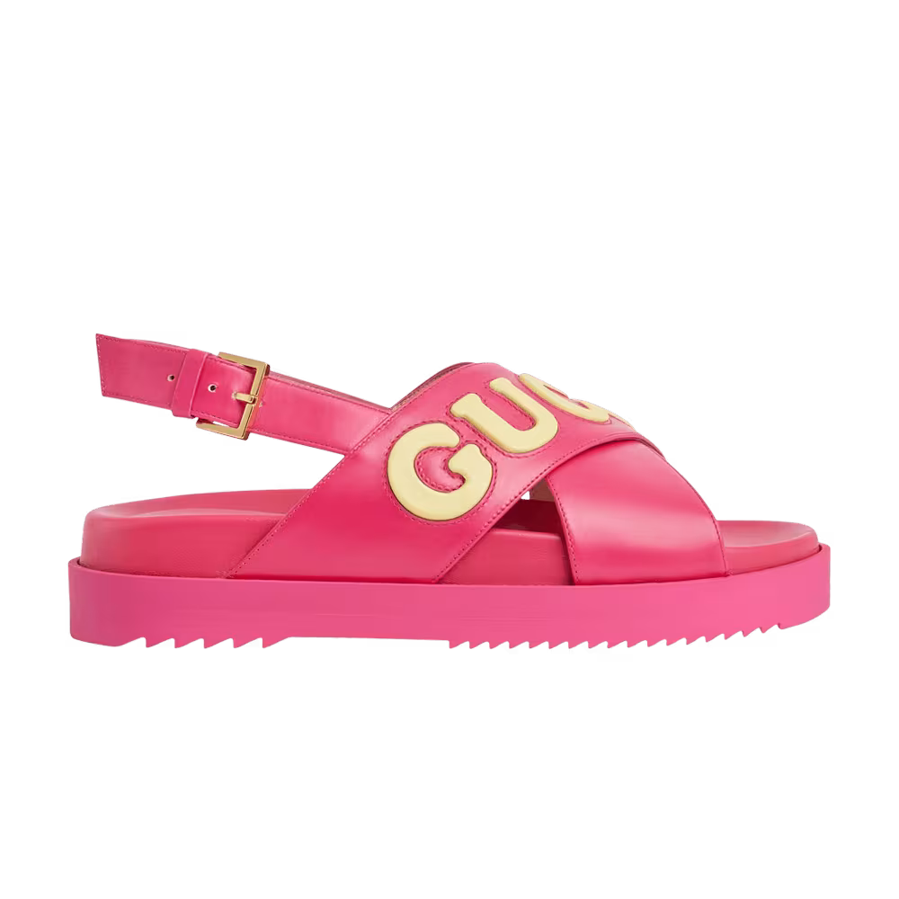 Gucci Women's Crossover Sandal Pink