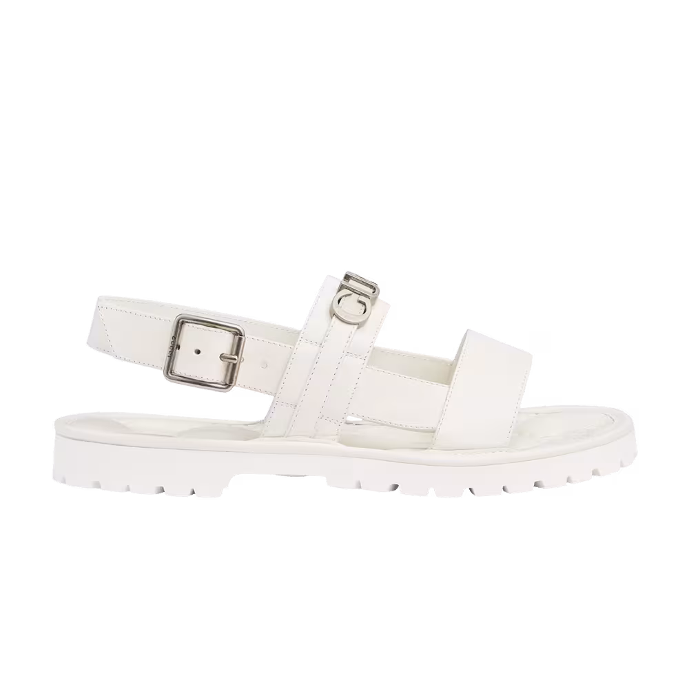 Gucci Logo Sandal White