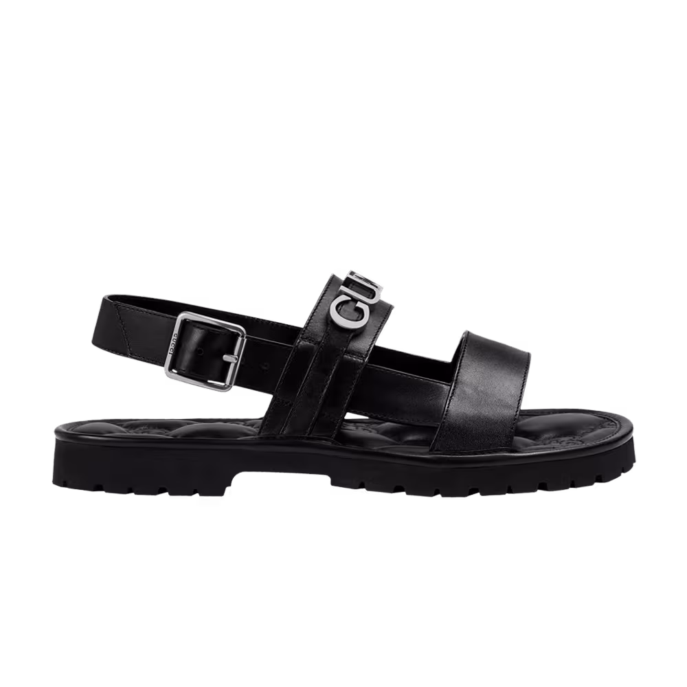 Gucci Logo Sandal Black