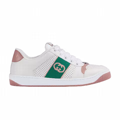 Gucci Wmns Screener 'White Light Pink Green'