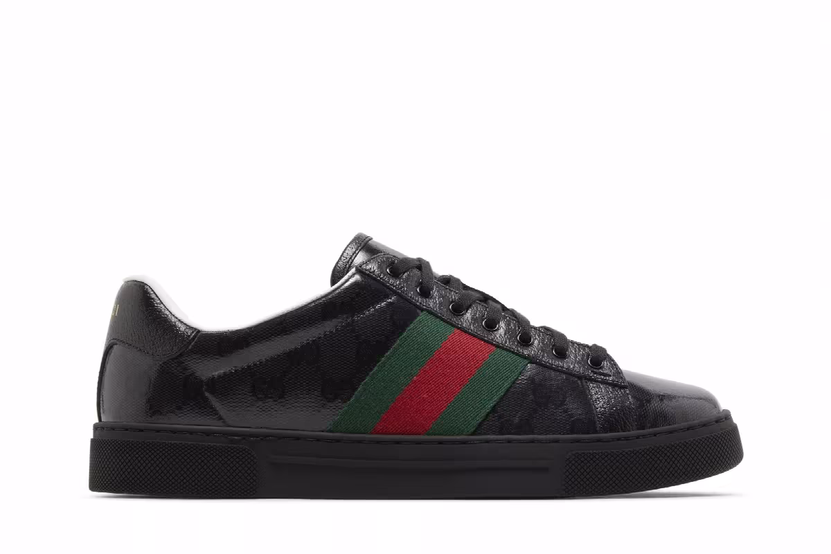 Gucci Ace GG Crystal Canvas - Black, view 2