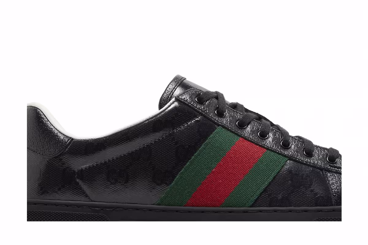 Gucci Ace GG Crystal Canvas - Black, view 3