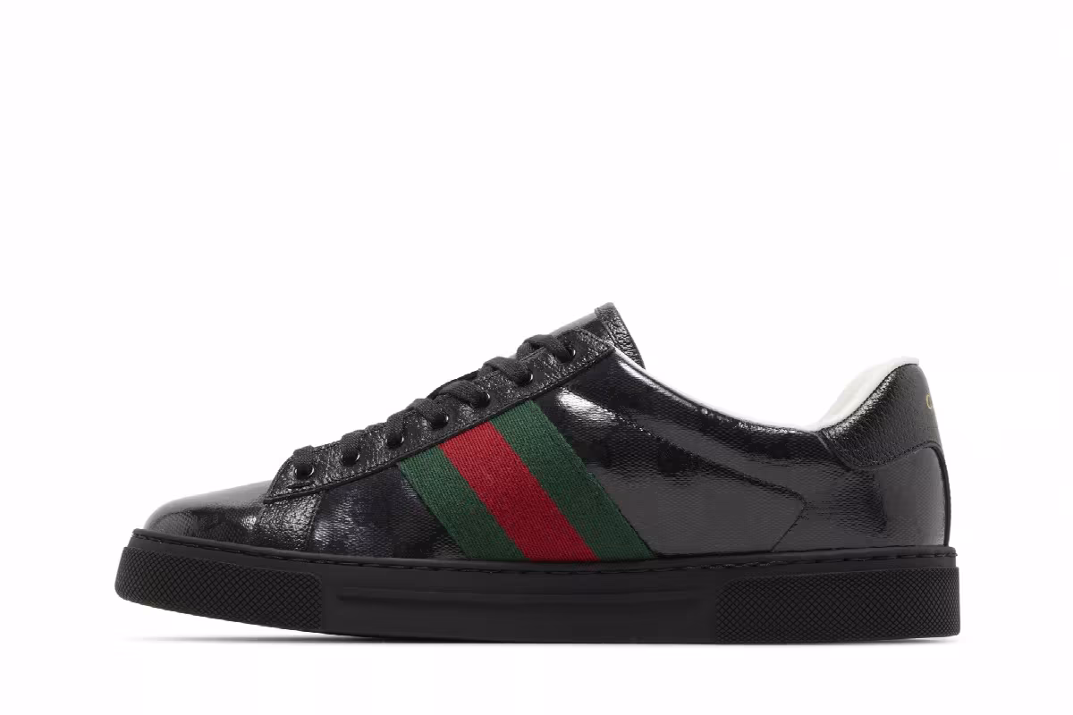 Gucci Ace GG Crystal Canvas - Black, view 4