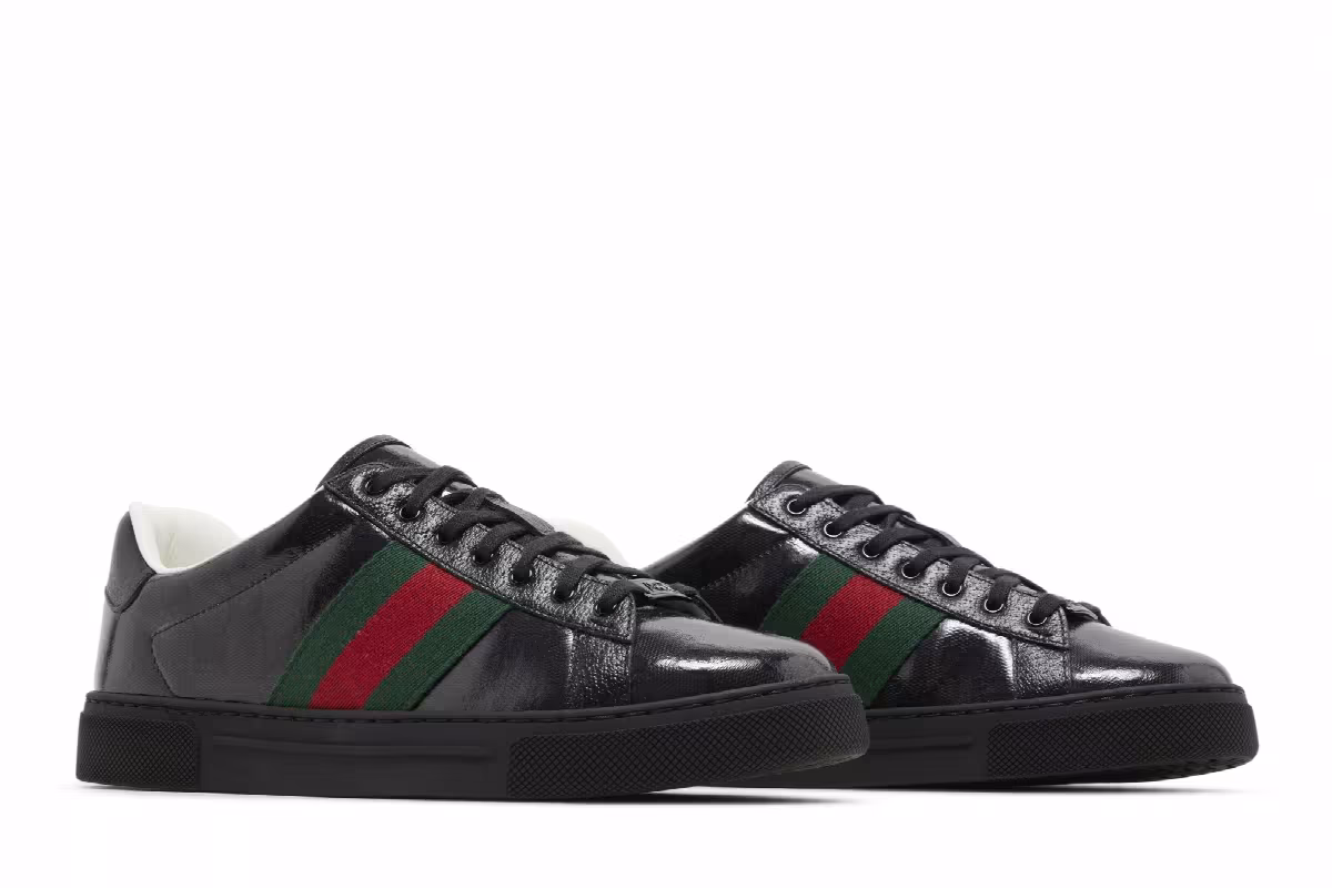 Gucci Ace GG Crystal Canvas - Black, view 9