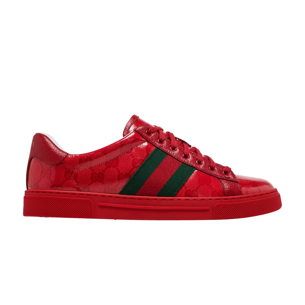 Gucci Ace GG Crystal Canvas - Red