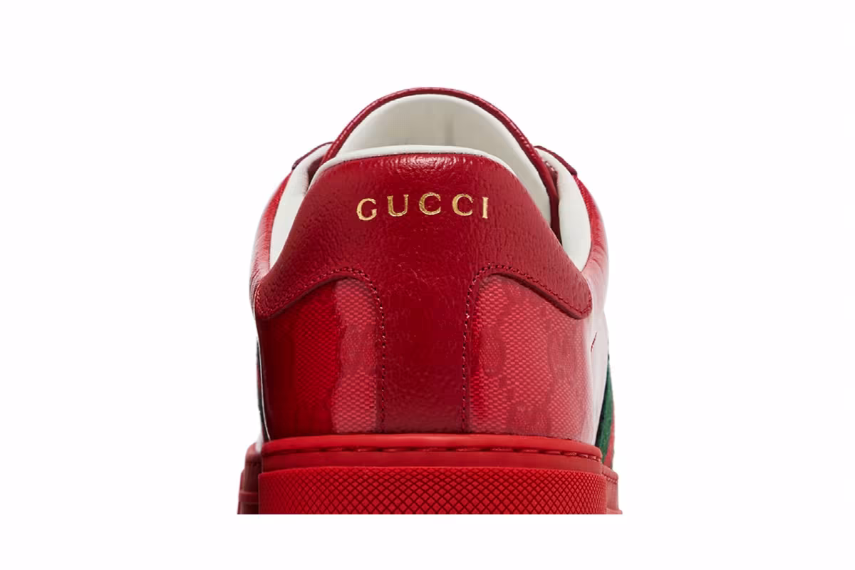 Gucci Ace GG Crystal Canvas - Red, view 8