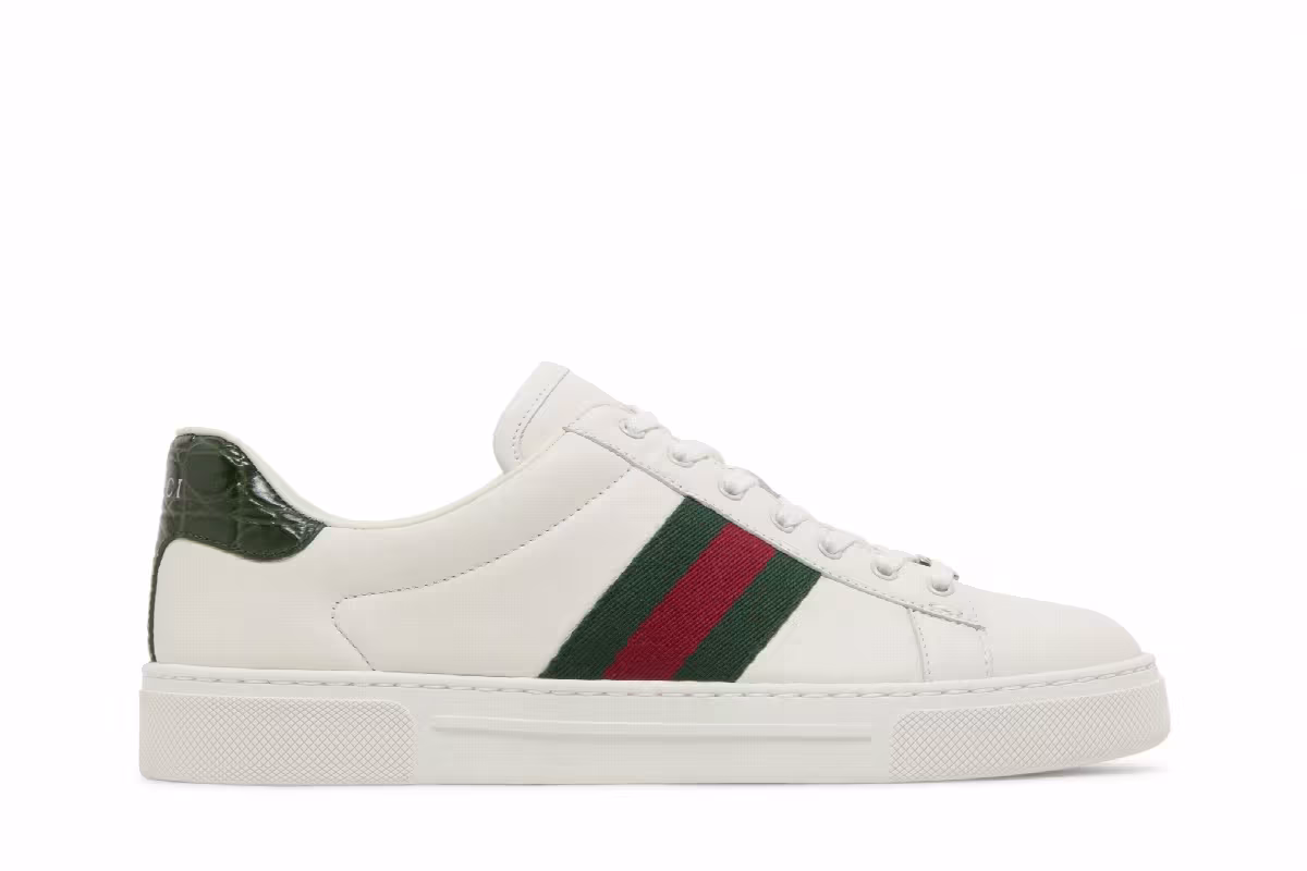 Gucci Women's Ace White Green Red, view 2
