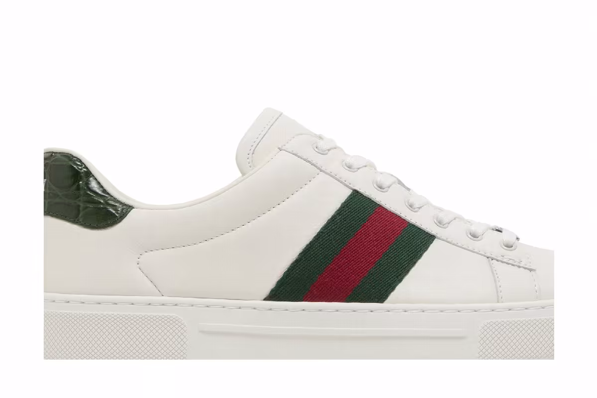 Gucci Women's Ace White Green Red, view 3