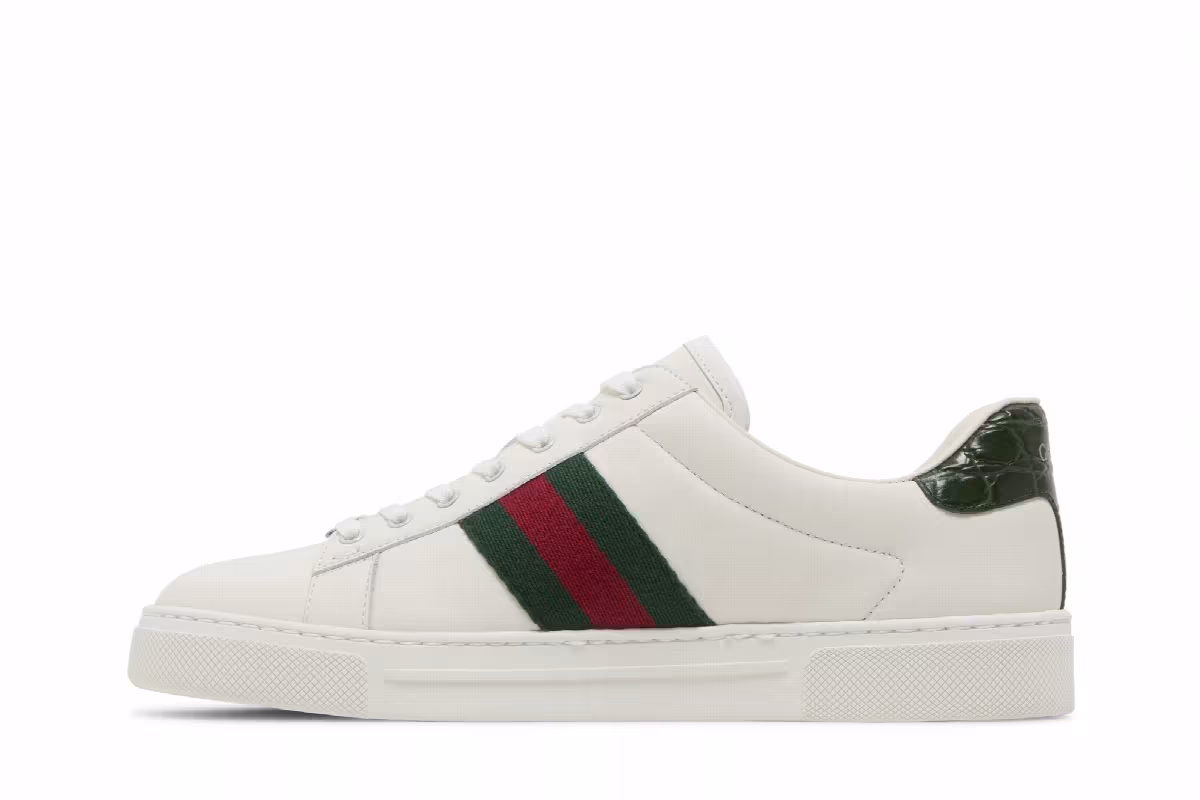 Gucci Women's Ace White Green Red, view 4