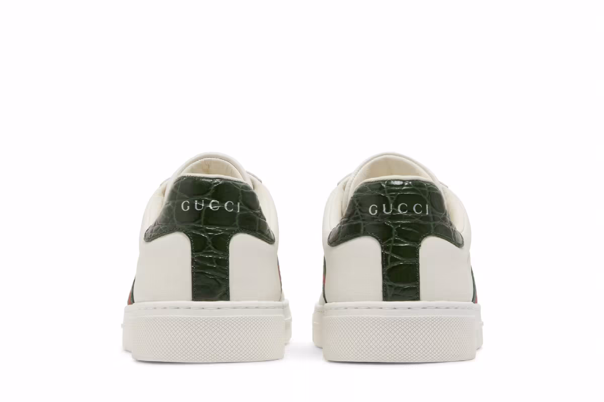 Gucci Women's Ace White Green Red, view 7