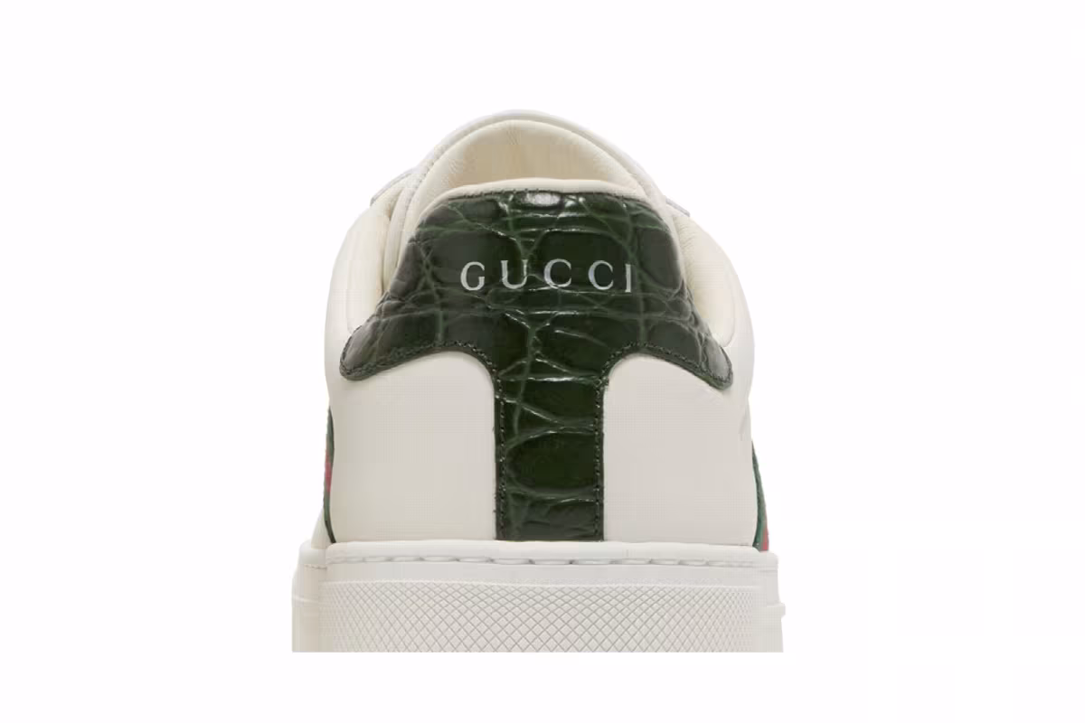 Gucci Women's Ace White Green Red, view 8