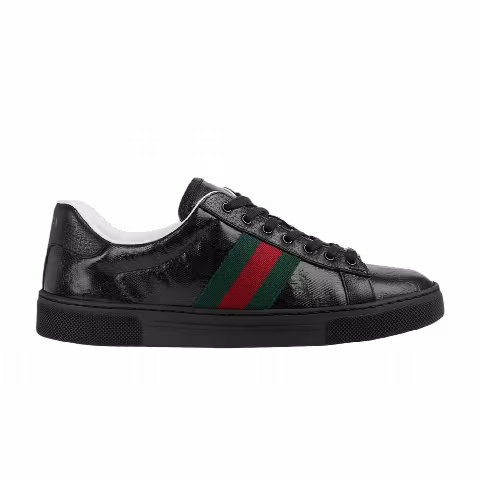 Gucci Wmns Ace 'GG Crystal Canvas - Black'