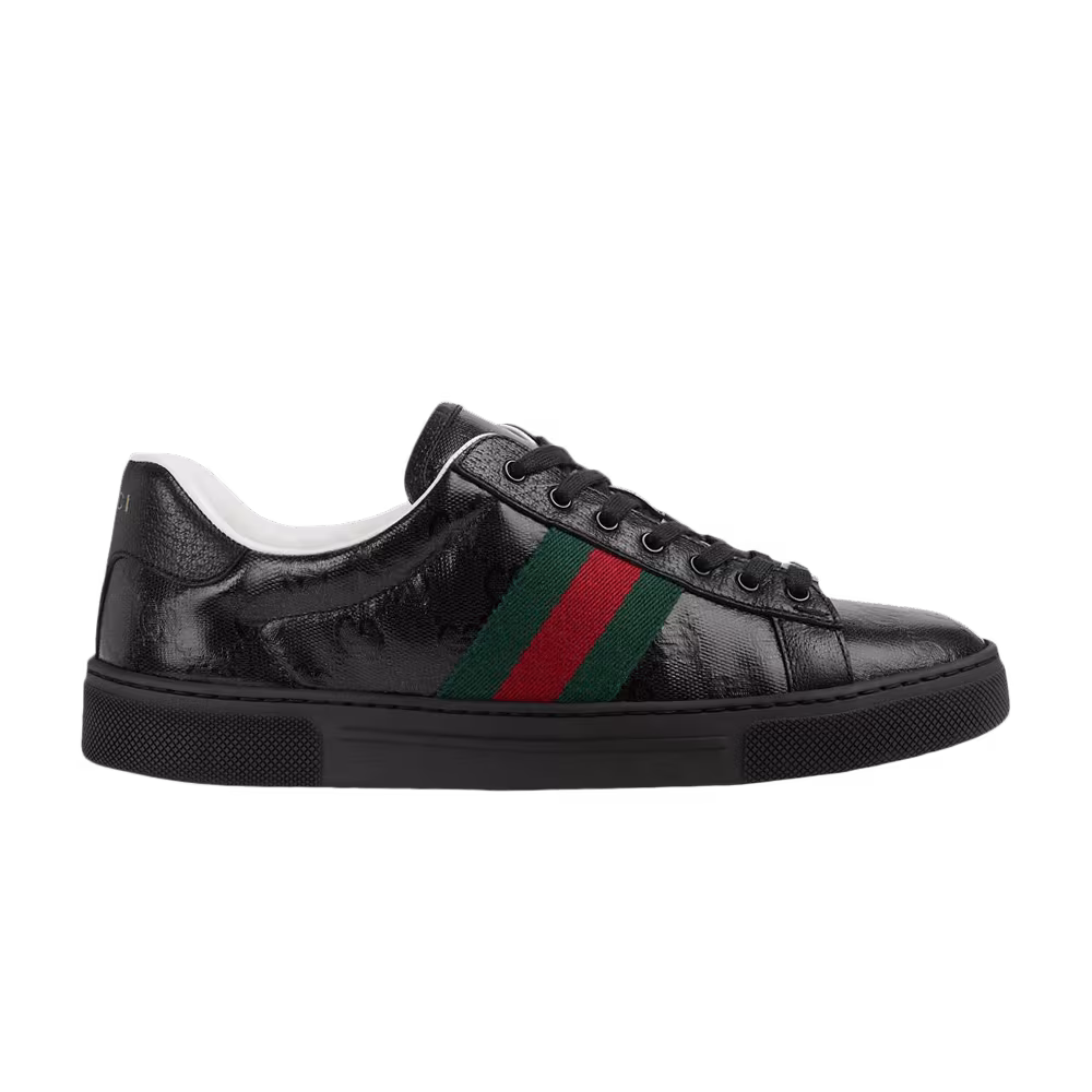 Gucci Women's Ace GG Crystal Canvas - Black