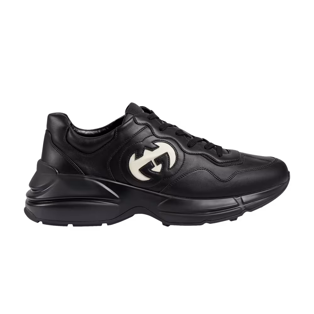 Gucci Rhyton Interlocking G - Black Ivory