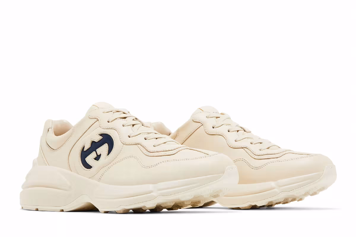 Gucci Rhyton Interlocking G - Ivory Blue, view 9